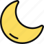 moon, night, crescent, weather, sleep mode 