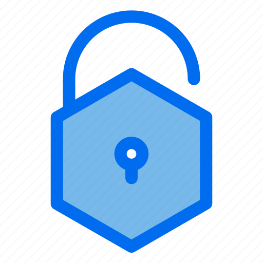 1, unlock, padlock, unsave, security, shield icon - Download on Iconfinder