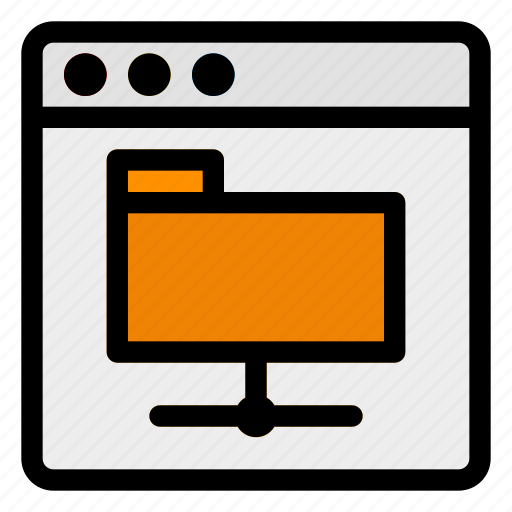Browser, desktop, file, interface, network, server, website icon - Download on Iconfinder