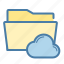 cloud, documents, folder 