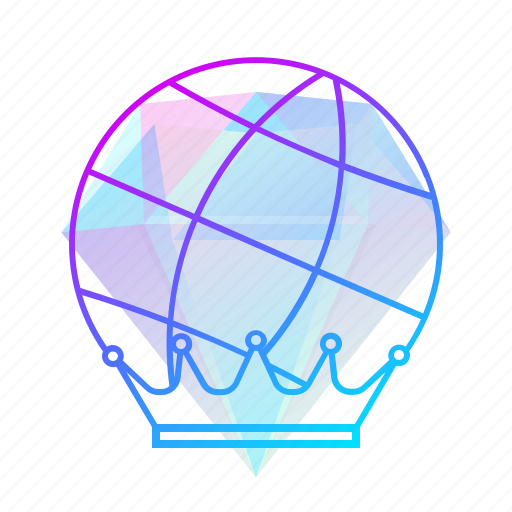 Branding, crown, diamond, globe icon - Download on Iconfinder