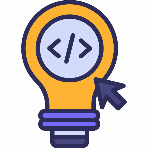 Idea, code, bulb, website, setting icon - Download on Iconfinder