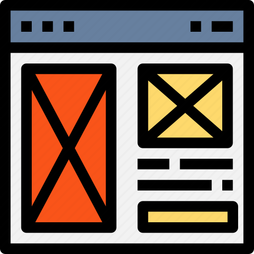 Browser, interface, internet, page, web, website, wireframe icon - Download on Iconfinder