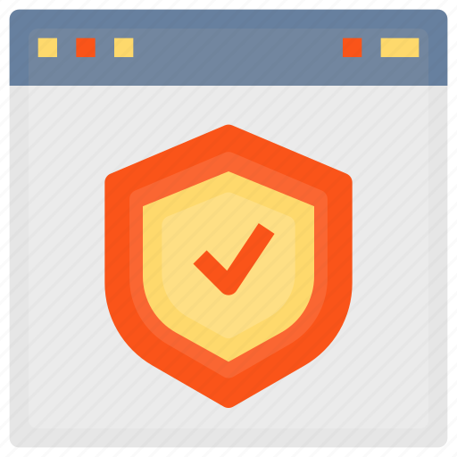 Browser, check, interface, page, protection, safe, shield icon - Download on Iconfinder
