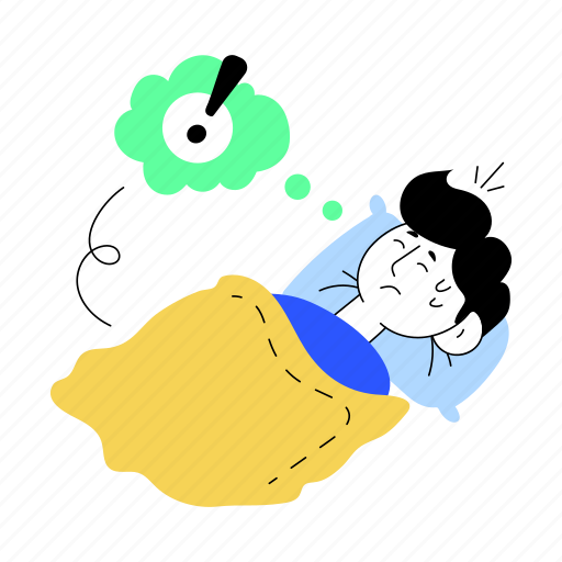 Error stress, sleep stress, failure stress, sleeping problem, restlessness illustration - Download on Iconfinder