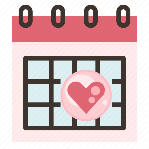 Calendar, date, honeymoon, love, savethedate, valentine, wedding icon - Download on Iconfinder