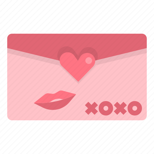 Invitations, letter, love, valentine, wedding, xoxo icon