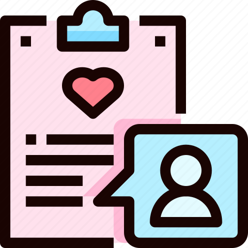 Clipboard, document, guest, heart, list, love icon - Download on Iconfinder
