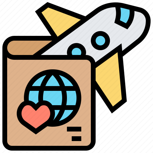 Flight, honeymoon, package, plane, travel icon - Download on Iconfinder