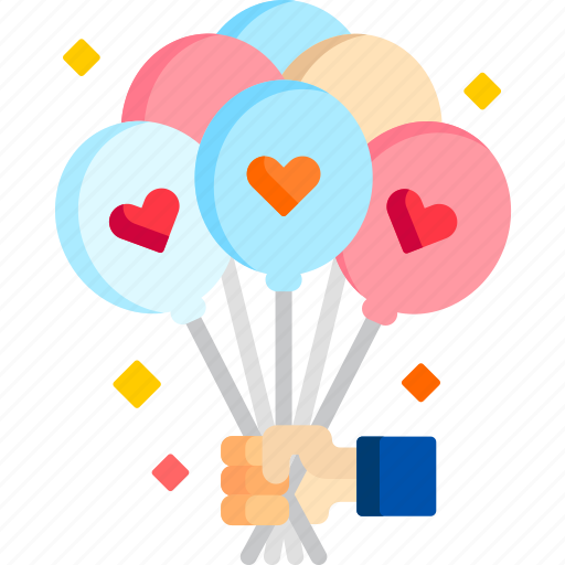 Balloons, celebration, decoration, ornament, party, rousing icon - Download on Iconfinder