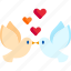 bird, doves, love, romance 