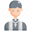 avatar, christian, monk, priest, profile 
