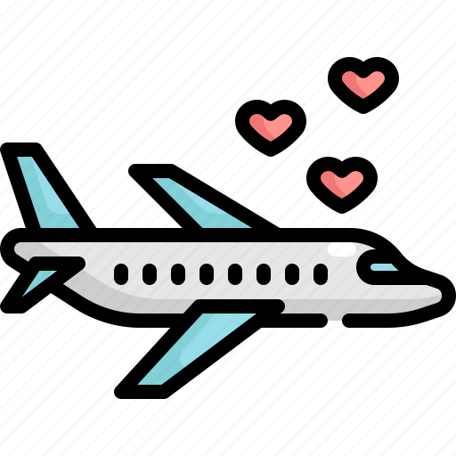 Airplane, honey moon, love, marriage, romance, travel, wedding icon - Download on Iconfinder