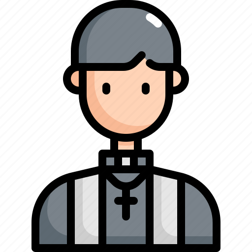 Avatar, christian, man, monk, priest, profile icon - Download on Iconfinder