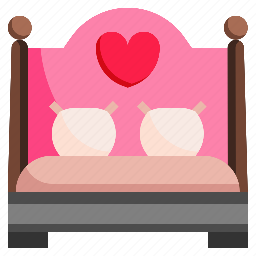 Bed, room, wedding, love, romance icon - Download on Iconfinder