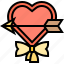 arrow, heart, lovestruck, romantic, cupid 