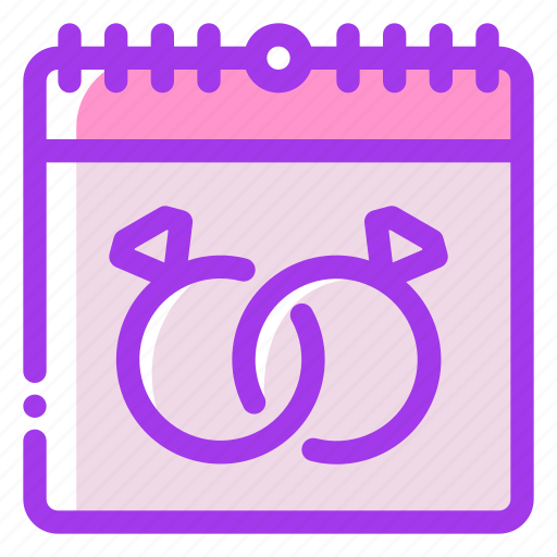 Wedding date, calendar, marriage, love, wedding icon - Download on Iconfinder