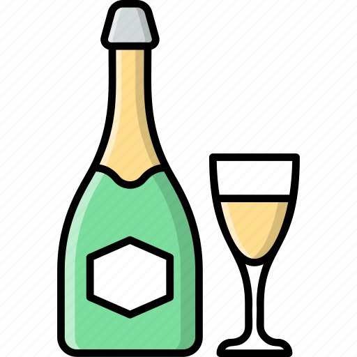 Champagne, alcohol, wine, bottle icon - Download on Iconfinder