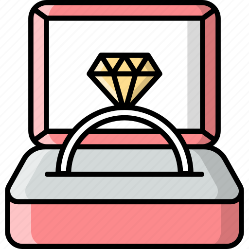 Diamond, ring, engagement, wedding icon - Download on Iconfinder