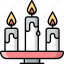 candles, flame, illumination, candlestand 
