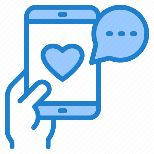 Smartphone, love, valentine, message, mobilephone icon - Download on Iconfinder