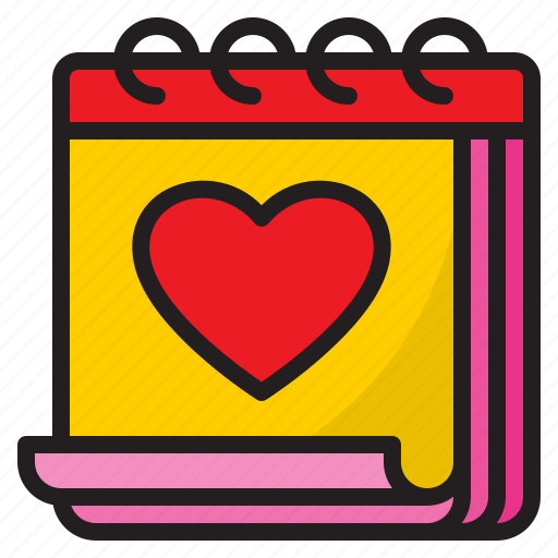 Calendar, love, day, wedding, valentine icon - Download on Iconfinder