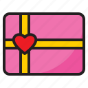 gift, love, valentine, wedding, box
