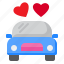 car, vehicle, love, wedding, transport 