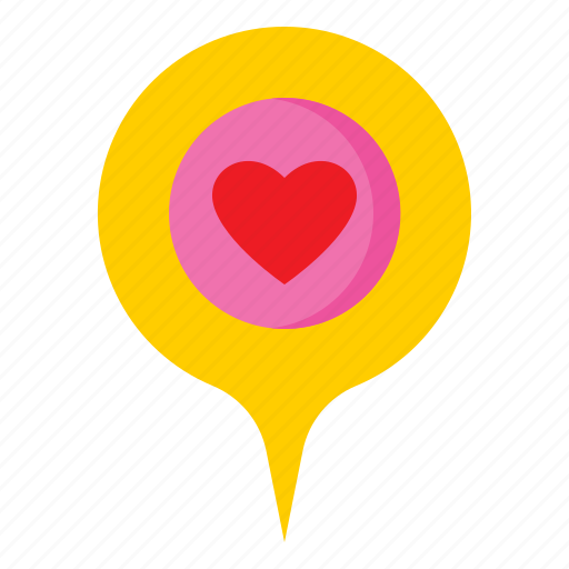 Location, love, wedding, heart, placehold icon - Download on Iconfinder