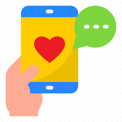 Smartphone, love, valentine, message, mobilephone icon - Download on Iconfinder