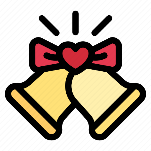 Bell, wedding, love, valentines, romantic icon - Download on Iconfinder