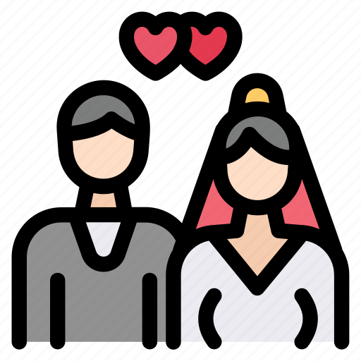 Bride, couple, groom, husband, love, wedding icon - Download on Iconfinder