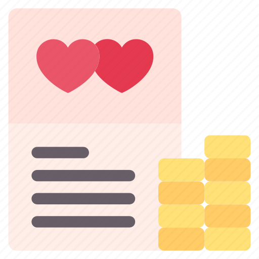 Budget, wedding, love, cost, money, coin icon - Download on Iconfinder