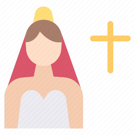 Bride, wedding, agree, female, christian icon - Download on Iconfinder