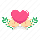 true, love, romance, valentine, heart, hand, finger, wedding, sticker
