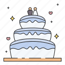 wedding, cake, wedding cake, bakery, dessert, sweet, food, party, birthday cake