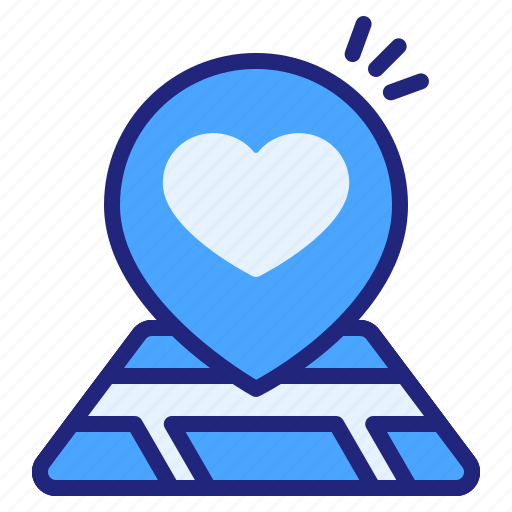 Wedding, location, heart, love, navigation, position, mark icon - Download on Iconfinder