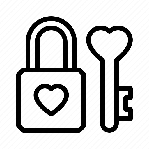 Locked, key, lock, valentines, padlock, marriage icon - Download on Iconfinder