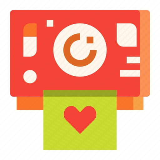 Camera, heart, love, photo, polaroid, wedding icon - Download on Iconfinder