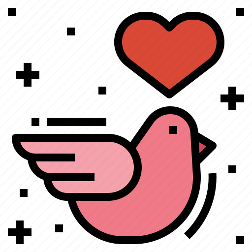 Animal, dove, heart, wedding icon - Download on Iconfinder