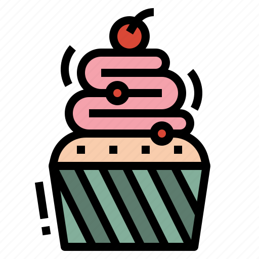 Cherry, cupcake, muffin, sweet icon - Download on Iconfinder