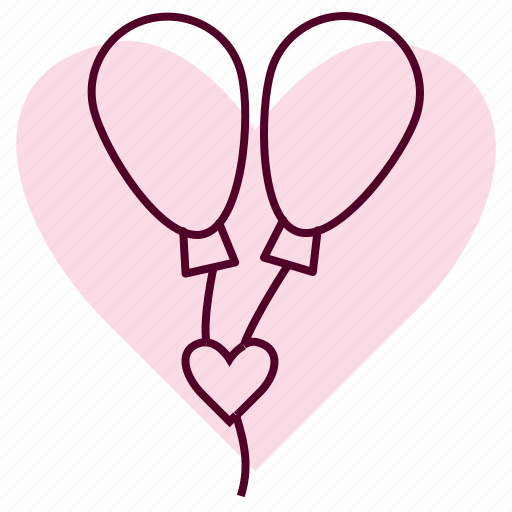 Ballon, day, heart, romance, romantic, wedding icon - Download on Iconfinder