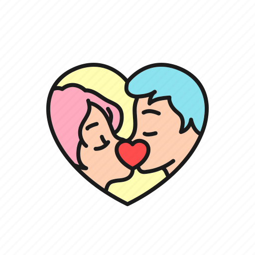 Bride, couple, groom, kiss, love, marriage, wedding icon - Download on Iconfinder