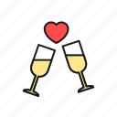 champagne, drink, glass, love, party, wedding, wine