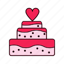 cake, romance, valentine, wedding