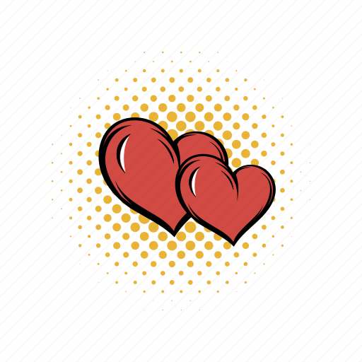 Comics, couple, heart, love, passion, two, valentine icon - Download on Iconfinder