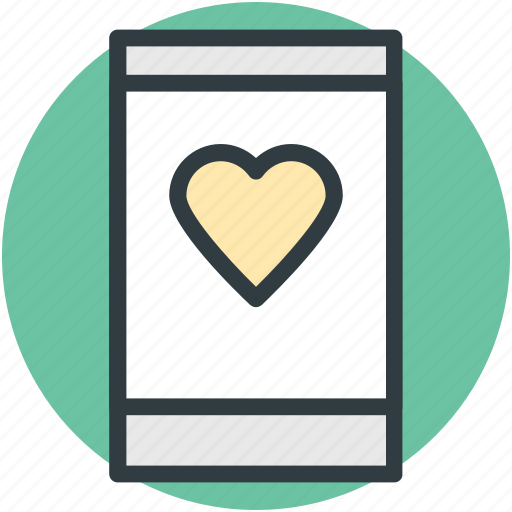 Heart sign, love message, love sign, love symbol, mobile communication, mobile screen, mobility icon - Download on Iconfinder