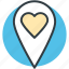 dating concept, favorite location, heart, map pin, romance, sentiments, valentine day 