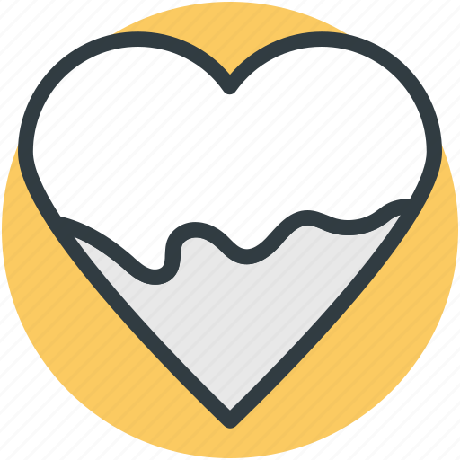 Chocolate heart, chocolate syrup, dessert, dripping chocolate, heart shaped candy, sweet icon - Download on Iconfinder