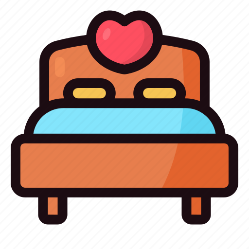 Bedroom, bed, interior, pillow, comfortable, sleep icon - Download on Iconfinder